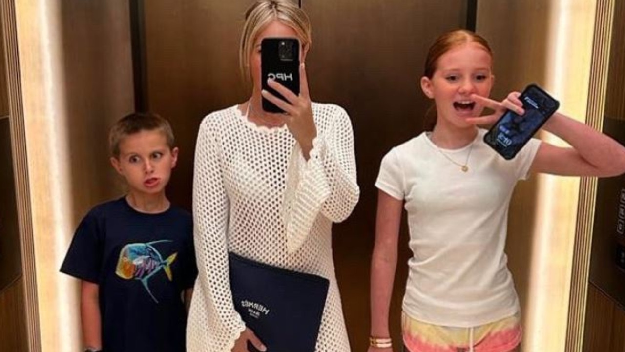 Roxy with her two children. Picture: Instagram/RoxyJacenko