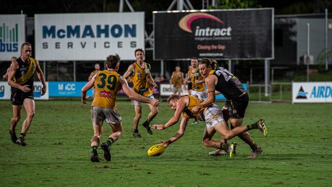 Jackson Calder in the 2023-24 NTFL Men's Grand Final between Nightcliff and St Mary's. Picture: Pema Tamang Pakhrin