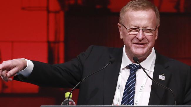 John Coates has been challenged for the Australian Olympic Committee presidency. Picture: AP Photo/Eugene Hoshiko