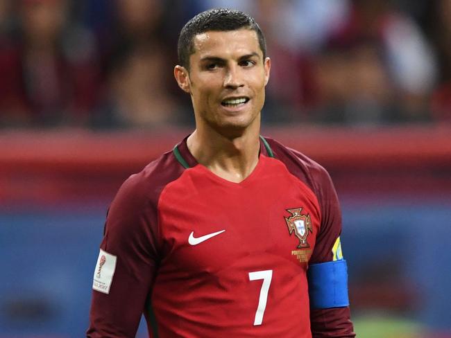 Portugal's forward Cristiano Ronaldo reacts during the 2017 Confederations Cup.