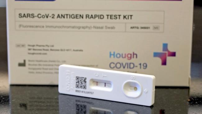 Rapid antigen tests are in short supply and high demand. Picture: NCA NewsWire / Nicholas Eagar