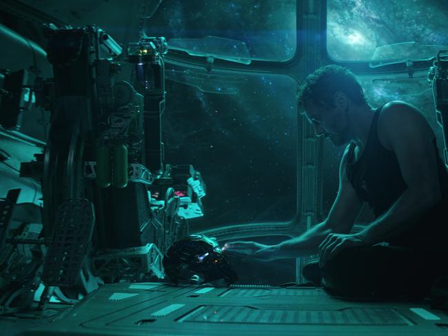  Robert Downey Jr. in a scene from Avengers: Endgame.