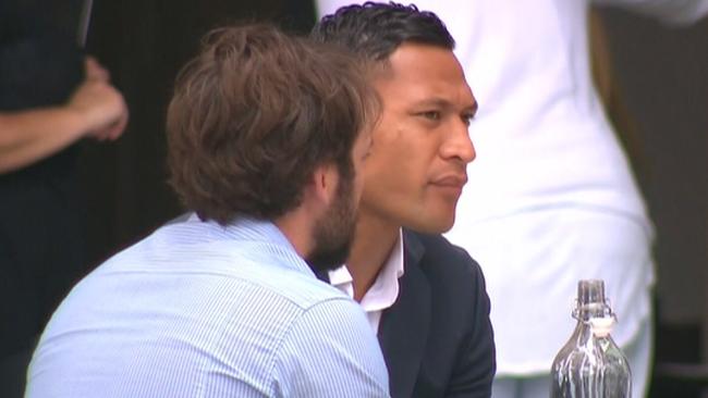 Israel Folau pictured today. Picture: 7NEWS