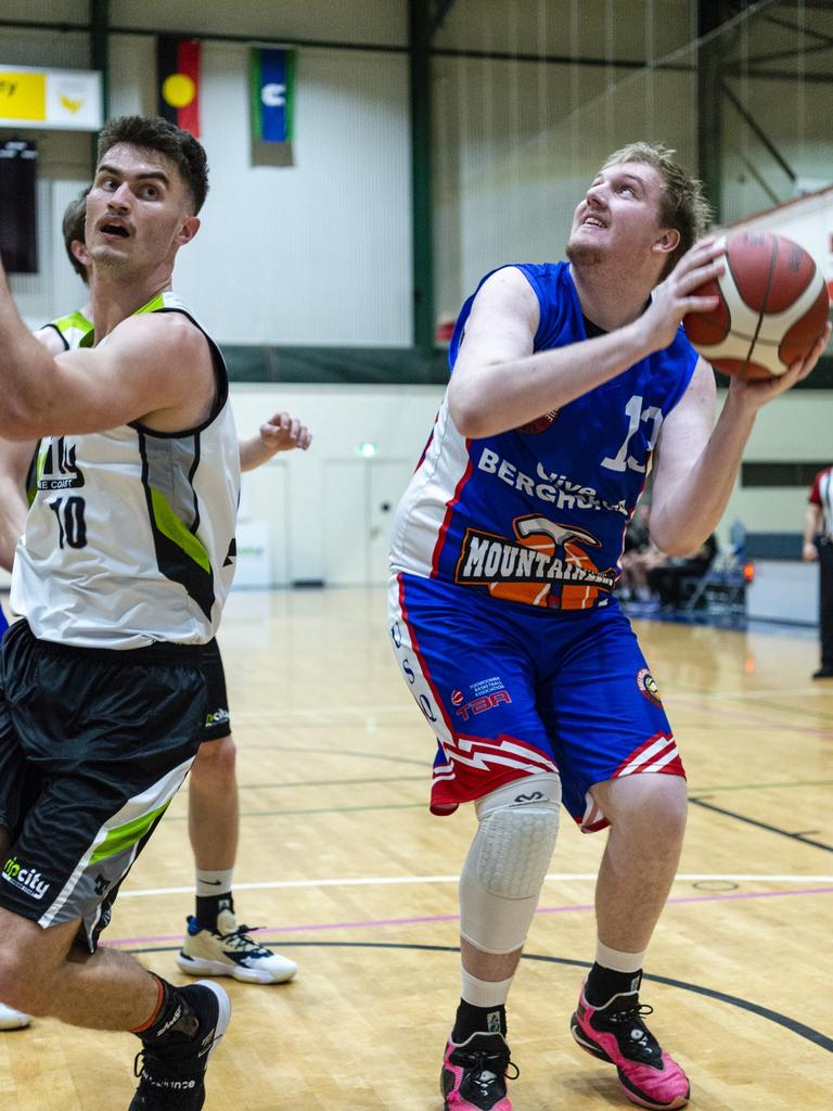 Seth Ham for Toowoomba Mountaineers against Rip City in Queensland State League Division 1 mens basketball semi-final at USQ's Clive Berghofer Recreation Center, Saturday, July 30, 2022. Picture: Kevin Farmer