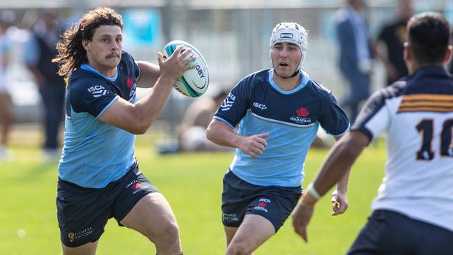 Riley Hemsworth in the match against the ACT Brumbies. Pic: Julian Andrews