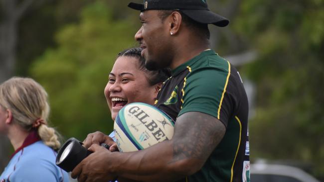 Premier Womens rugby between Wests and Norths. Saturday April 1, 2023. Picture: Nick Tucker.