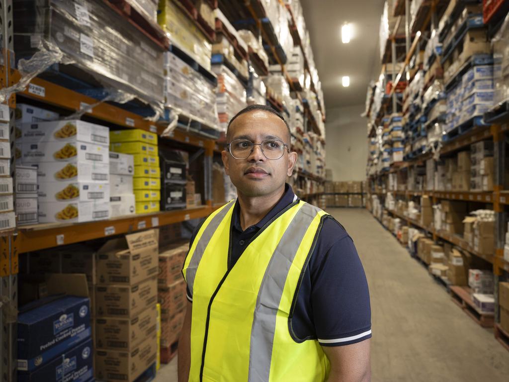 Galipo Foods General Manager Nathan Narayanan. They pay $100,000 per month on energy bills. Picture: Brett Hartwig