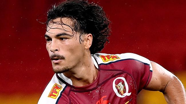 BRISBANE, AUSTRALIA - FEBRUARY 24: Jordan Petaia of the Reds in action during the round one Super Rugby Pacific match between Queensland Reds and NSW Waratahs at Suncorp Stadium, on February 24, 2024, in Brisbane, Australia.  (Photo by Bradley Kanaris/Getty Images)