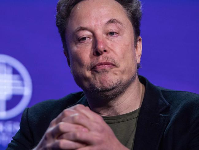 BEVERLY HILLS, CALIFORNIA - MAY 6: Elon Musk, co-founder of Tesla and SpaceX and owner of X Holdings Corp., speaks at the Milken Institute's Global Conference at the Beverly Hilton Hotel,on May 6, 2024 in Beverly Hills, California. The 27th annual global conference explores various topics, from the rise of generative AI to electric vehicle trends and features participants, soccer star David Beckham and actor Ashton Kutcher.   Apu Gomes/Getty Images/AFP (Photo by Apu Gomes / GETTY IMAGES NORTH AMERICA / Getty Images via AFP)