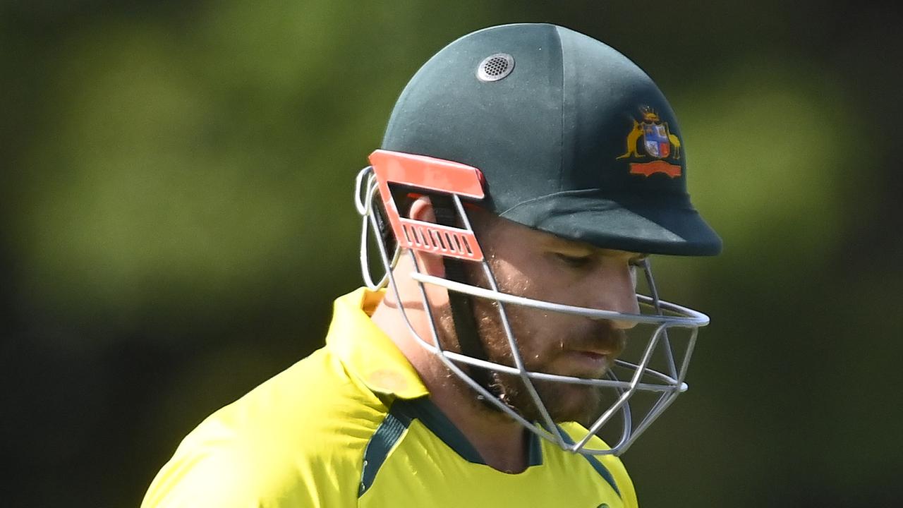 Aaron Finch of Australia. Photo by Ian Hitchcock/Getty Images