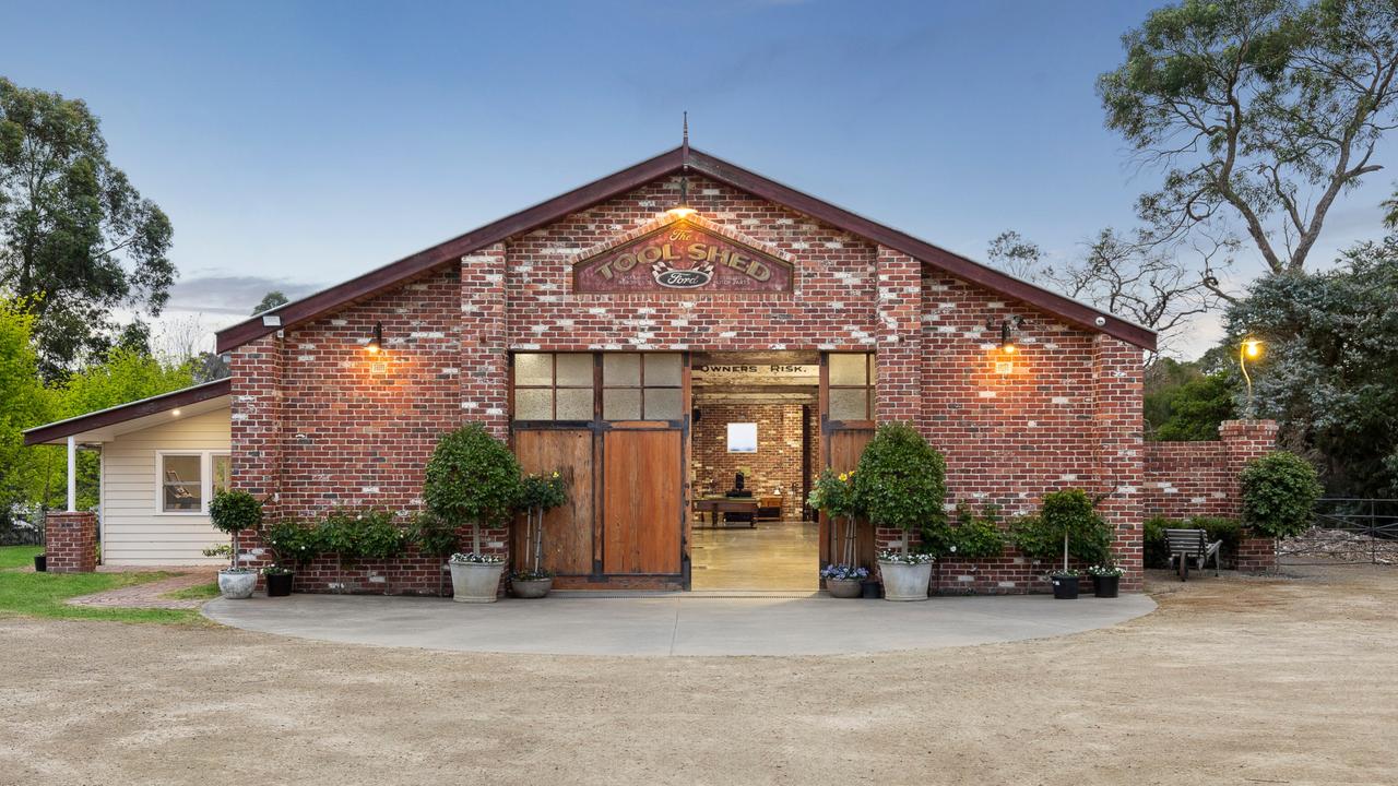 The shed at 61 Kelvin Grove, Langwarrin, has plenty of room to park cars inside, hold a party or even host a barn dance.