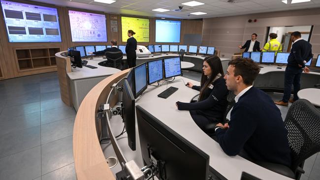 The control centre training area at Hinkley Point C Nuclear Power Station in Bridgwater, England. Nuclear energy is enthusiastically backed by the UK Labour government. Picture: Finnbarr Webster/Getty Images