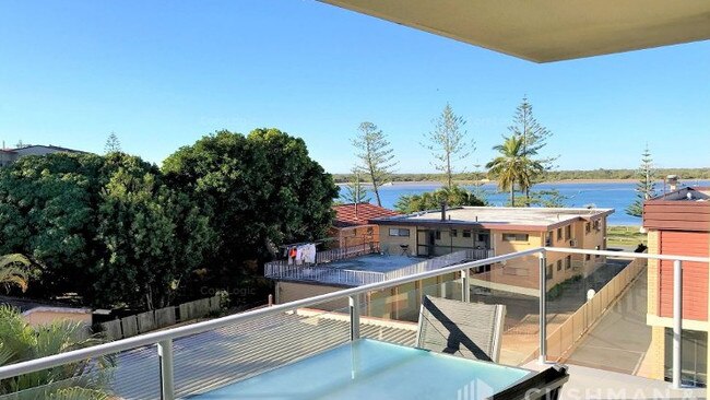 View from a balcony in the Brighton Waters building.