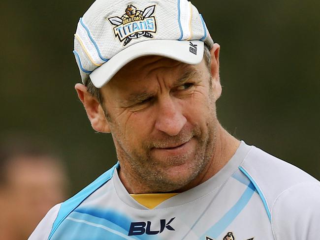 Gold Coast Titan's training session at the All Saints School ahead of Monday night game - John Cartwright Pic by David Clark