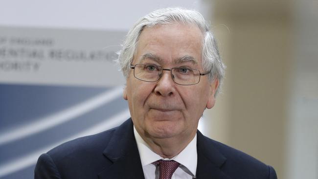 Former Bank of England governor Mervyn King. Picture: Getty Images