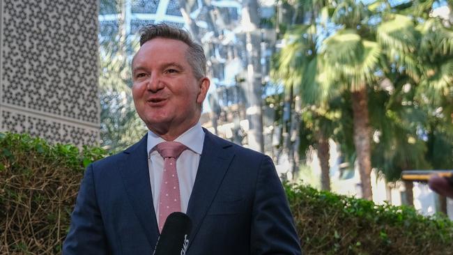 Climate Change and Energy Minister Chris Bowen at the COP28 in Dubai on Monday. Picture: Jacquelin Magnay