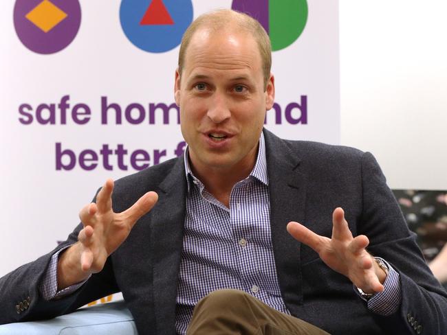 LONDON, ENGLAND - JUNE 26: Prince William, Duke of Cambridge speaks to former and current service users during a visit to the Albert Kennedy Trust to learn about the issue of LGBTQ youth homelessness and the unique approach that the organisation is taking to tackling the problem on June 26, 2019 in London, England. (Photo by Jonathan Brady - WPA Pool/Getty Images)