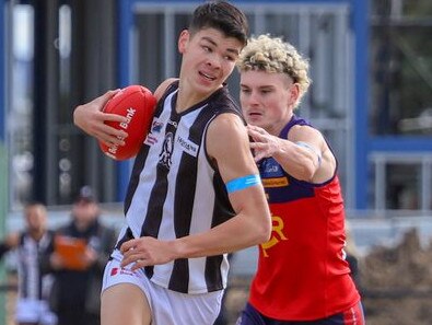 Hayden Gill in action for Wallan. Picture: Aaron Cook