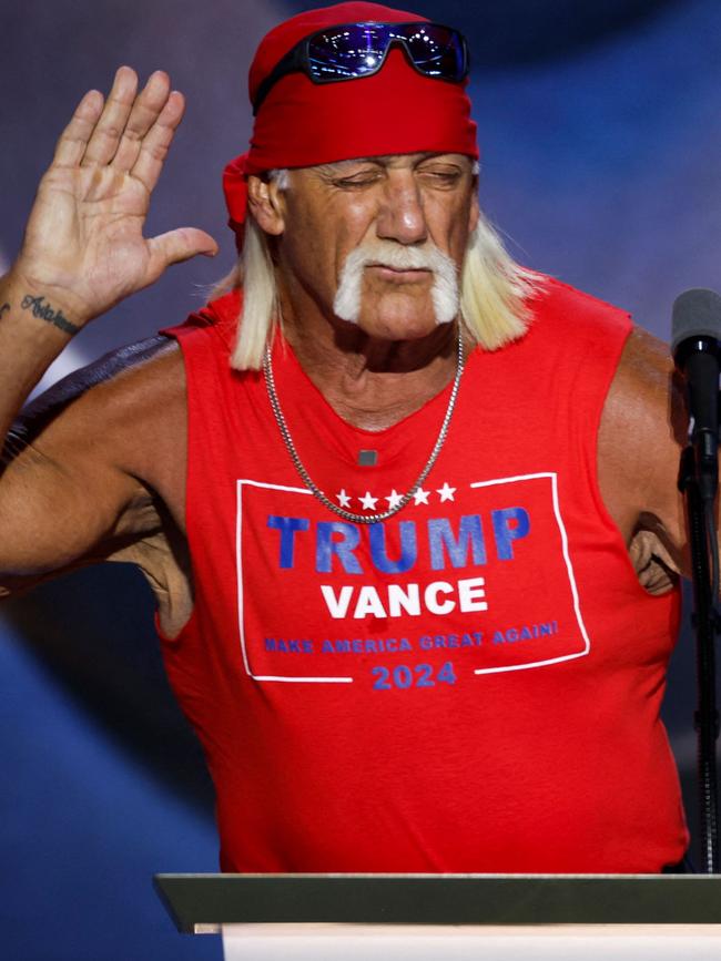 Hulk Hogan is a longtime supporter of Mr Trump. Picture: Chip Somodevilla/Getty Images/AFP