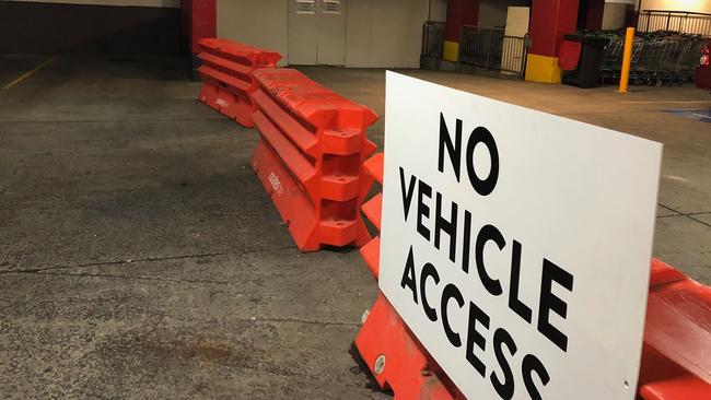 Structural issues forced the closure of more than half Westpoint Blacktown’s carpark last August. Picture: Kate Lockley