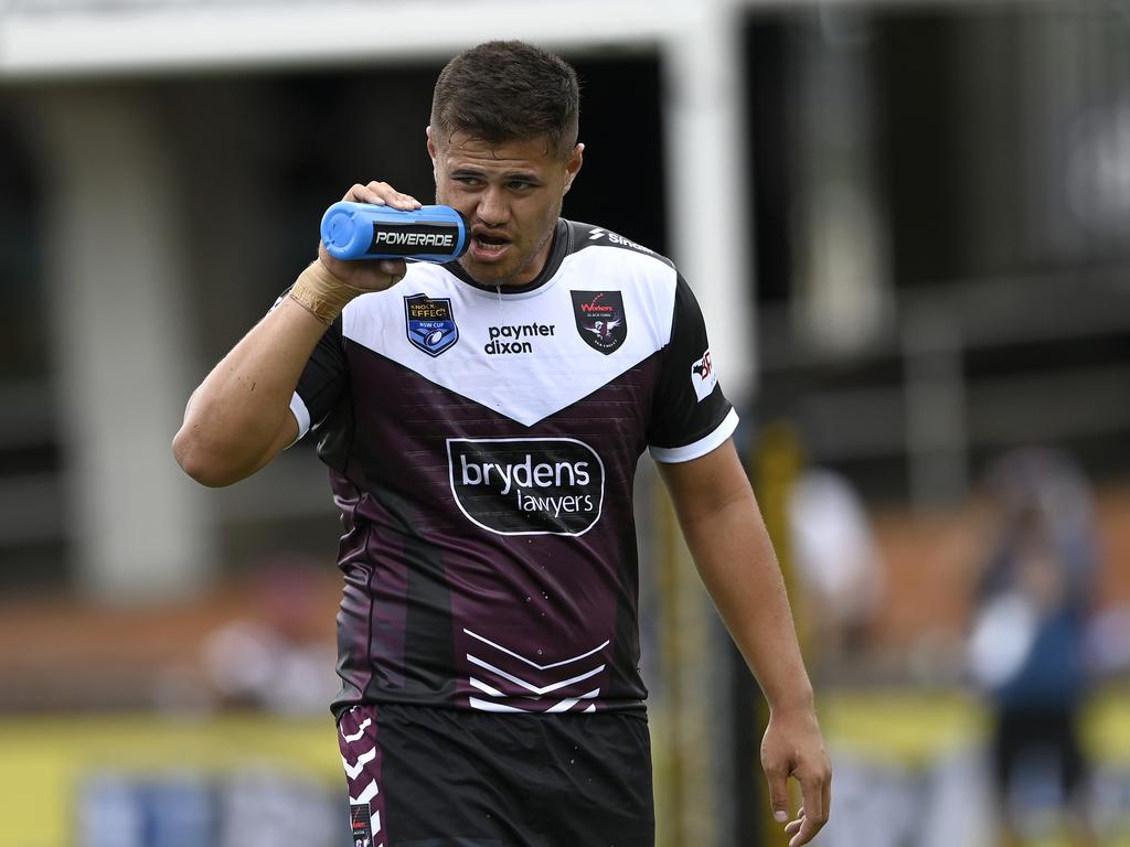 Josh Schuster in his return game for Blacktown on Sunday. Picture: NRL Imagery