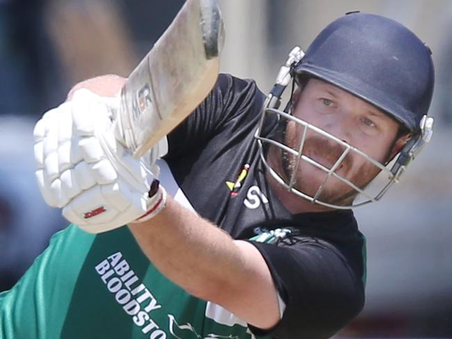 Cricket  GCA2: Geelong City v Bell Park .Bell Park batsman Luke TurnerPicture: Mark Wilson