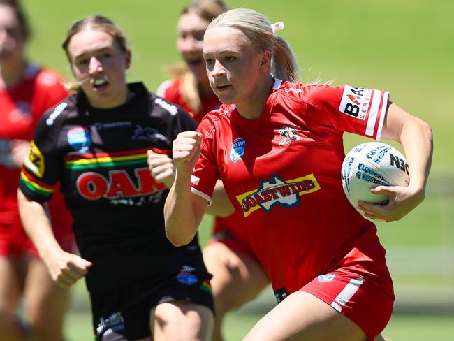 Ella Koster of the Illawarra Steelers Tarsha Gale Cup side. Photo: Denis Ivaneza