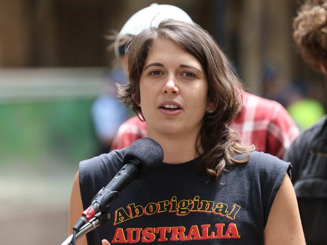 Climate activist Violet Coco, jailed for 15 months after a protest on Sydney Harbour Bridge and later released on appeal. Picture: NCA NewsWire / David Swift