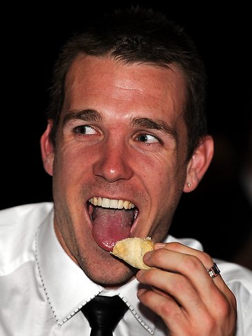 Brownlow Medal winner Dane Swan pictured during the count. Picture: Michael Dodge