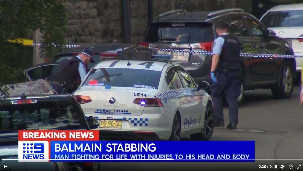 Balmain stabbing: Police probe as man fights for life | Daily Telegraph