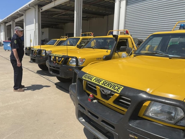 Strike Team Delta arrived from the Sunshine Coast to assist with Tablelands fires burning in Silver Valley and Herberton. Picture: Queensland Fire Department.