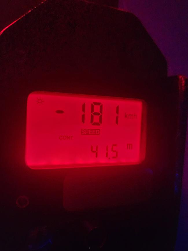 SA Police caught speeding driver going well above the speed limit. Picture: SAPOL