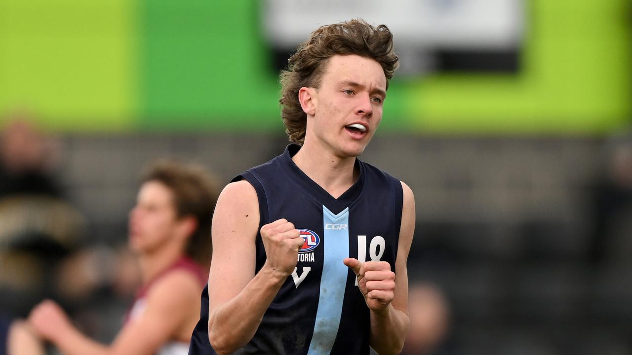 Will Lorenz topped the charts for Vic Metro. Picture: Morgan Hancock/AFL Photos/via Getty Images