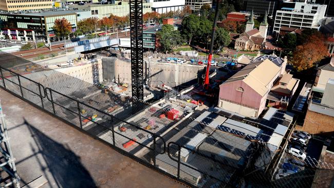 Work is under way on 6 and 8 Parramatta Square. (AAP/Angelo Velardo)