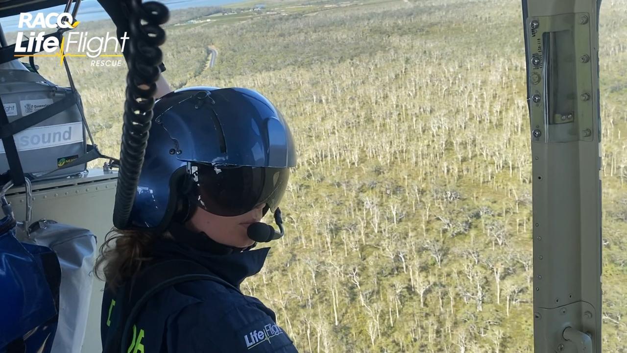 A rescue chopper was called in to help with the search for a pair of teenagers missing in bushland on the Fraser Coast.