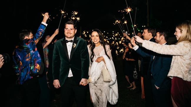 Wedding of Louise Emanuel and Bradley Anderson. Picture: Amanda Hamilton (Peppermint Photography)