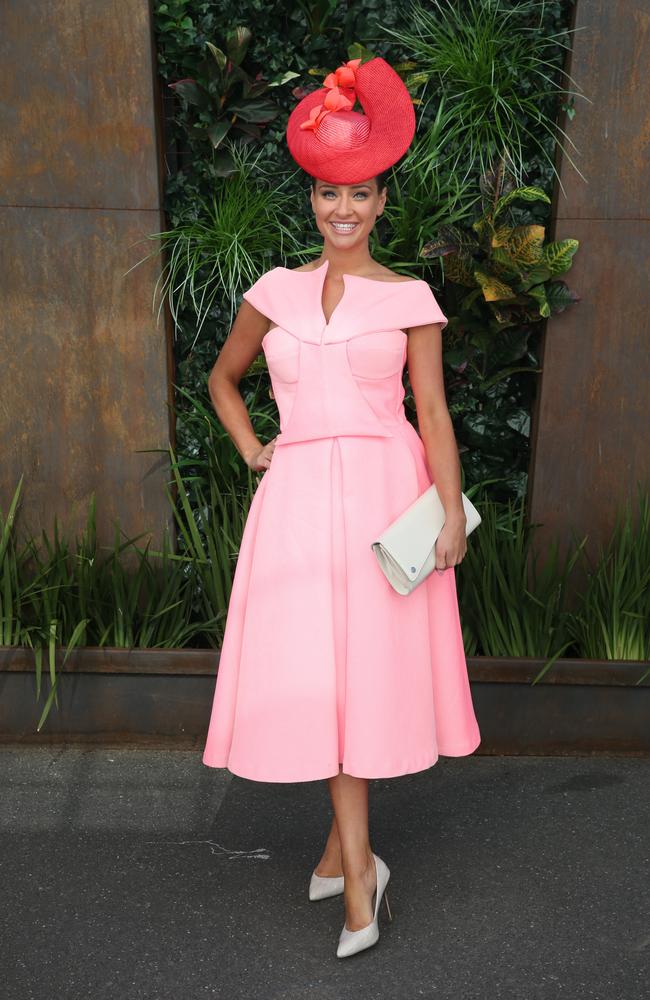 Brodie Worrell pictured at The Birdcage at Flemington Racecourse in Melbourne at the 2015 running of The Melbourne Cup. Picture: Richard Dobson