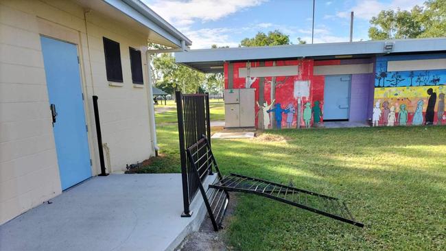 Vandalism at the Townsville Toy Library in Vincent. Picture supplied.