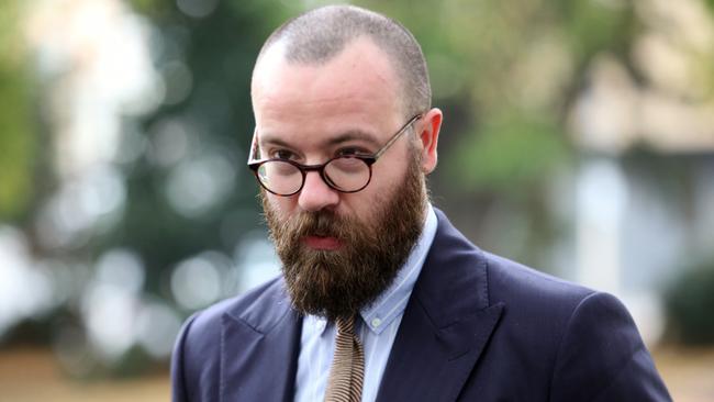 Fabiano Cangelosi outside Parliament House.