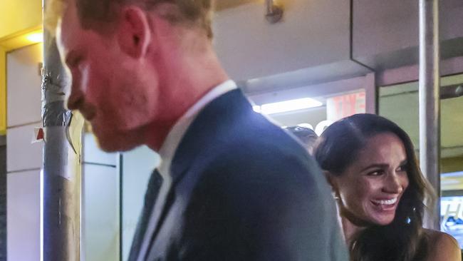 The Duke and Duchess of Sussex were chased by paparazzi through the streets of New York City after attending the Ms. Foundation Women of Vision Gala night. Picture: Getty Images