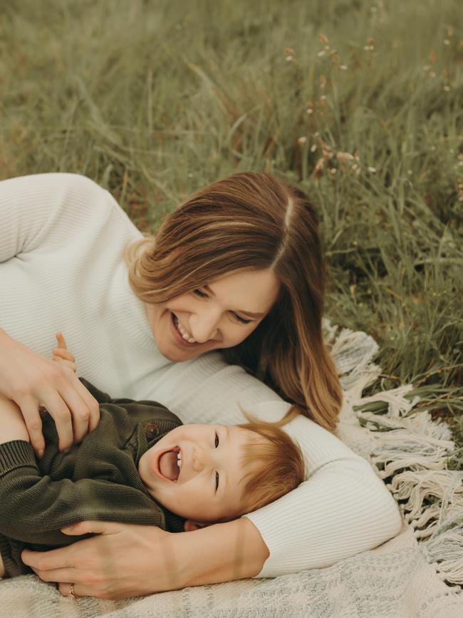 Her rainbow baby, Liam, is now 18-months-old. Picture: Supplied