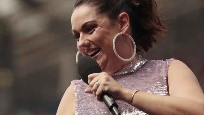 Celeste Barber hosted the Fire Fight relief concert in Sydney on Sunday. Picture: Cole Bennetts/Getty Images