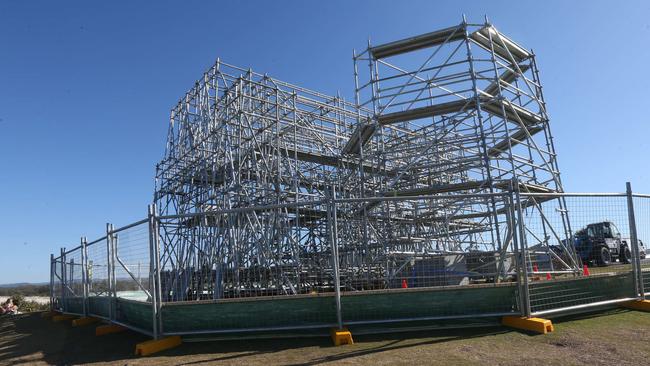 Hastings Point set coming to life for Aquaman. Picture Mike Batterham