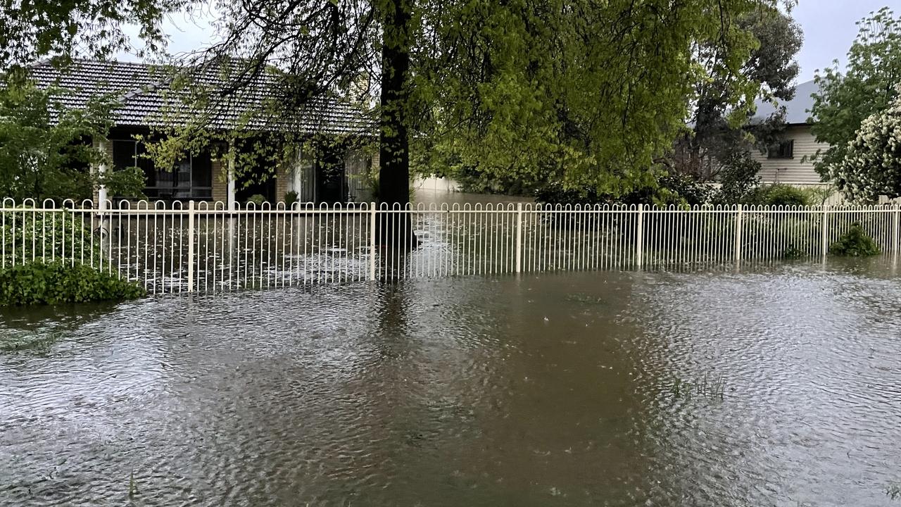 Flooding around Seymour. Picture: Olivia Condous