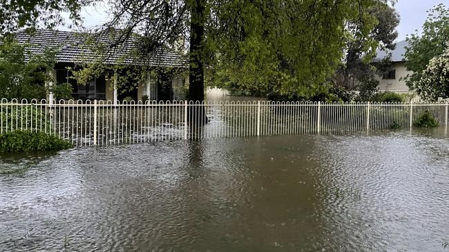 Flooding around Seymour. Picture: Olivia Condous