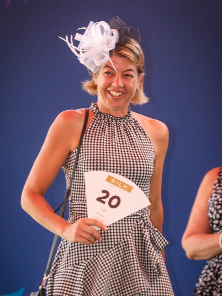 Kim Eishold at the 2021 Darwin Cup Carnival Derby Day. Picture: Glenn Campbell