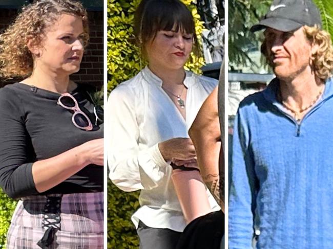 Wallum protesters outside Byron Bay Court House on May 13, 2024.