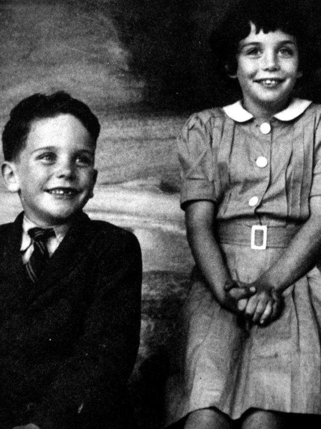 Ita and Will Buttrose as children.