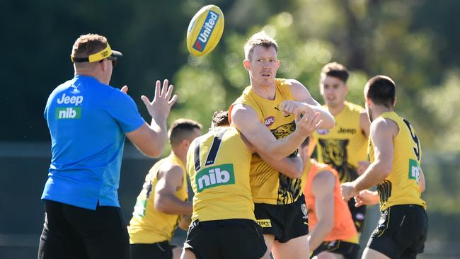 Richmond’s Jack Riewoldt at Metricon Stadium on the Gold Coast