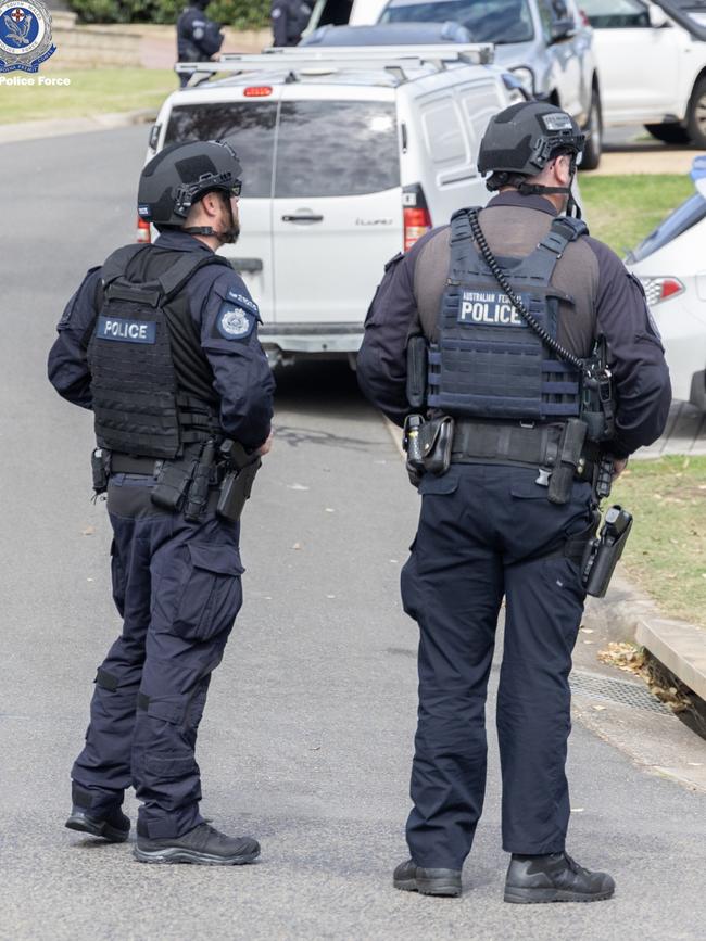 Investigators executed search warrants at 13 locations including Bankstown, Prestons, Casula, Lurnea, Rydalmere, Greenacre, Strathfield, Chester Hill, and Punchbowl. Picture: NSW Police